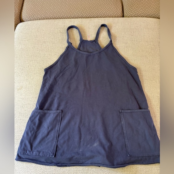 Free People Hot Shot Mini Dress Blue Indigo SMALL - Picture 2 of 4